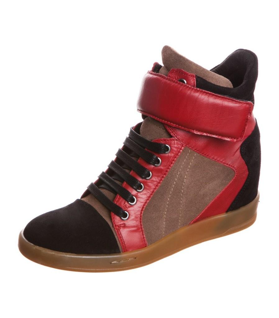 Bronx leren enkellaarsjes schoenen met sleehak sneakers 39, Bronx, Zwart, Lage of Enkellaarzen, Nieuw