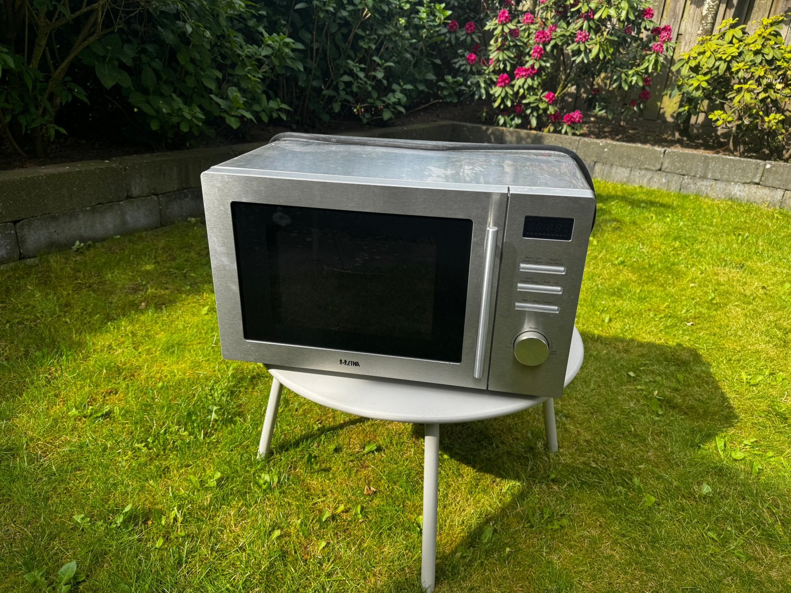 ETNA combimagnetron CMV334RVS, Witgoed en Apparatuur, Magnetrons, Ophalen, Zo goed als nieuw, Grill, Inbouw