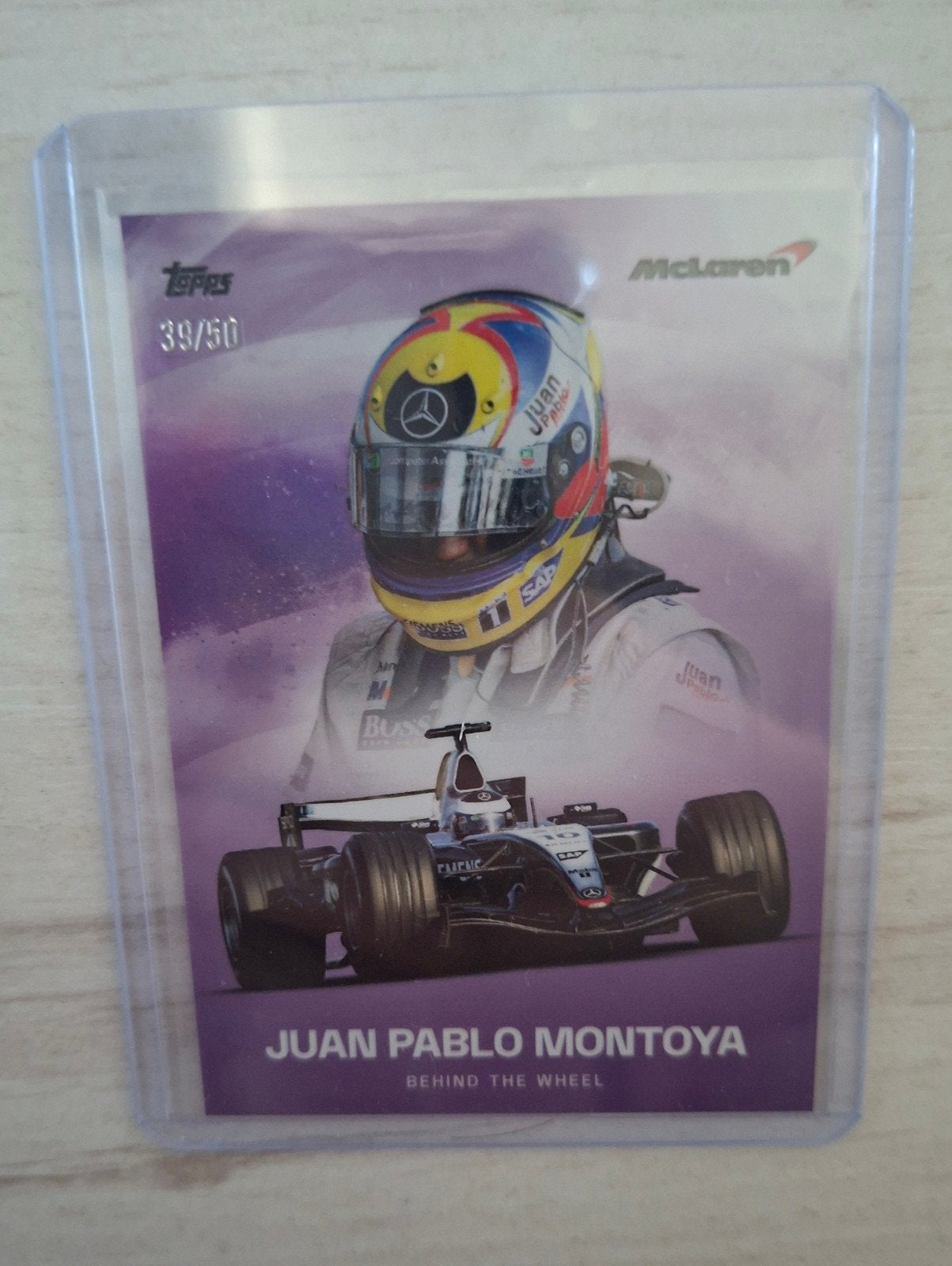 Topps Mclaren F1 Set Juan Pablo Montoya Behind The Wheel /50, Ophalen of Verzenden, Nieuw, Losse kaart