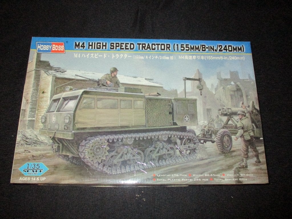 D-547,HOBBY BOSS 1-35,NO,82408,M4 High Speed Tractor (155mm, Overige merken, 1:32 tot 1:50, Overige typen, Nieuw