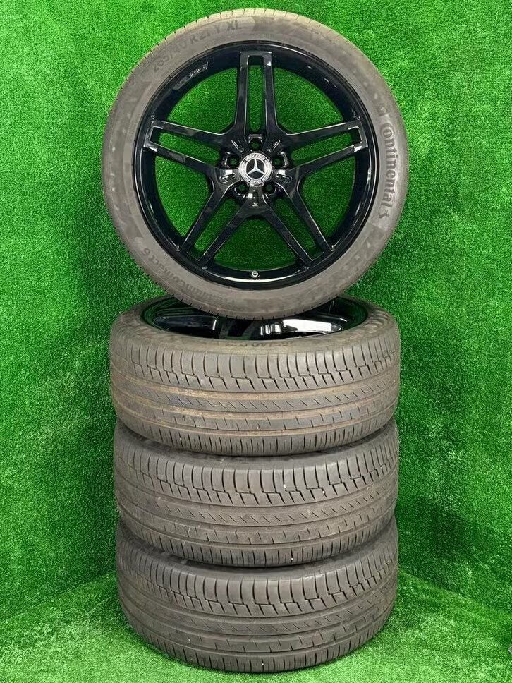 Originele 21 inch Mercedes AMG velgen banden GLE W166, Auto-onderdelen, Gebruikt, 265 mm, Banden en Velgen, Germany