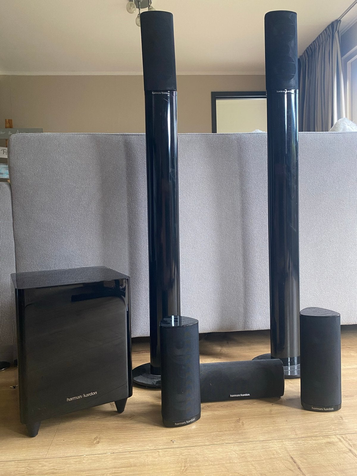 Harman Kardon HKTS200SUB Surround Systeem, Gebruikt, 70 watt of meer, 5.1-systeem, Overige spelers
