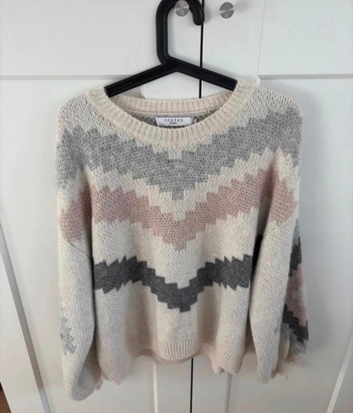 Costes Rebel Trui met Zigzag Patroon - Maat XS/S, Ophalen of Verzenden, Nieuw, Maat 34 (XS) of kleiner, Beige