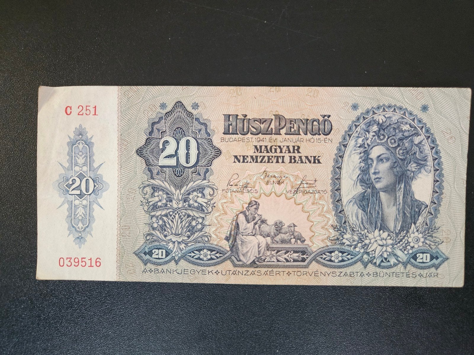 Hongarije pick 109 1941, Verzenden, Hongarije, Los biljet