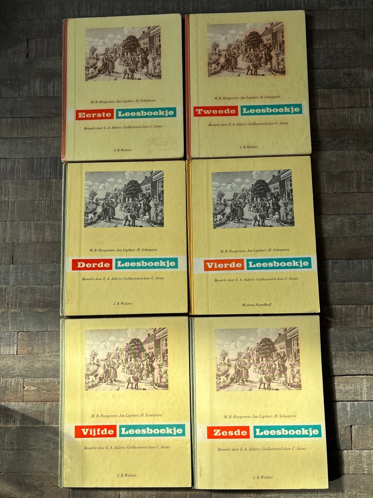 Complete set: Eerste t/m Zesde Leesboekje (J.B. Wolters), Ophalen of Verzenden, Alpha, Gelezen, Niet van toepassing