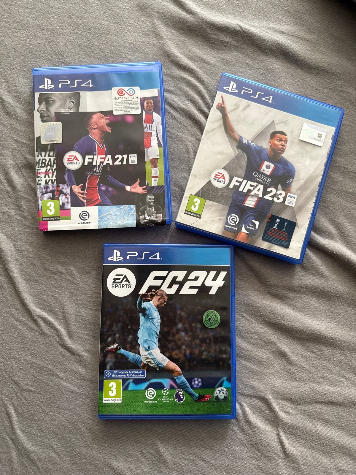 FIFA 21, FIFA 23 en FC24 PS4 games, Ophalen, Gebruikt, Eén computer, Sport