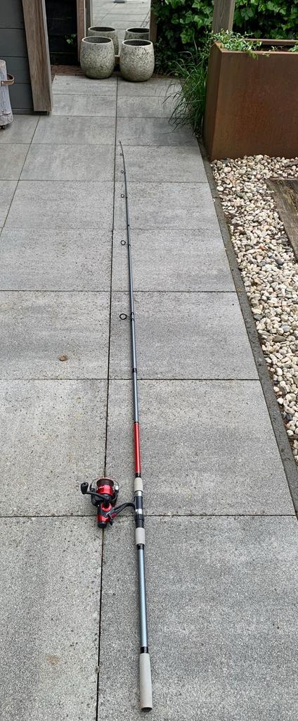 Karperhengel voor beginners, Watersport en Boten, Ophalen of Verzenden, Zo goed als nieuw, Complete hengel