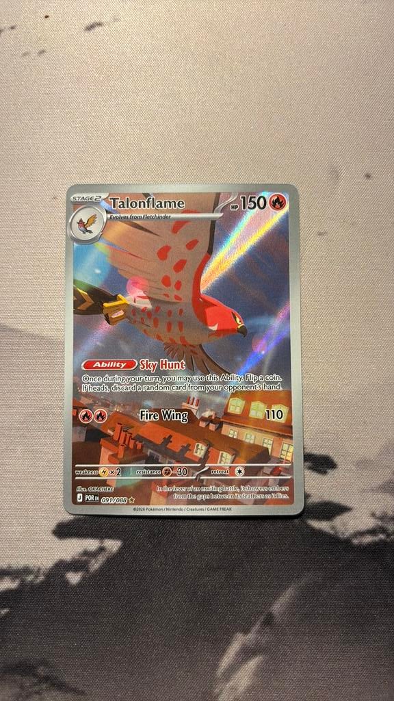 Talonflame 091/088 ir, Ophalen, Nieuw, Losse kaart, Foil