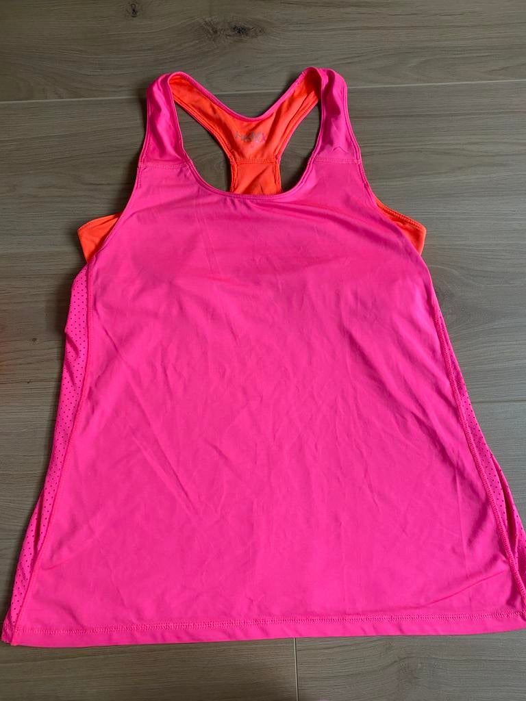 Als nieuw hunkemoller sport top hemd maat M neon roze oranj, Maat 38/40 (M), Oranje, Ophalen of Verzenden, Fitness of Aerobics