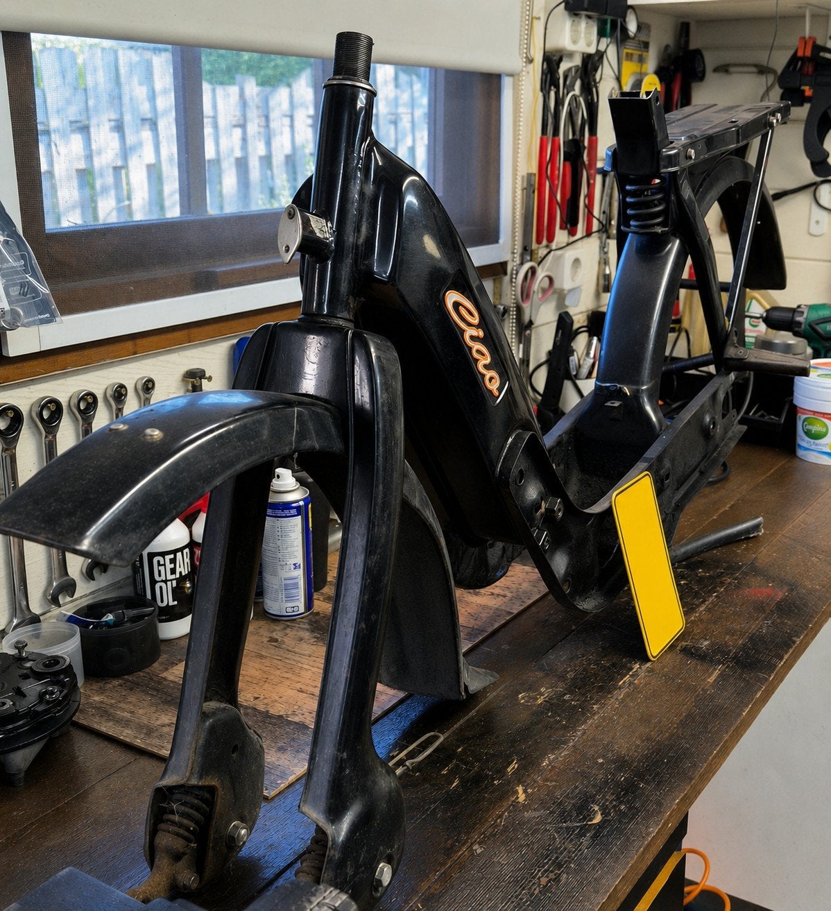 Vespa Ciao Frame met voorvork en kenteken, Ophalen, Gebruikt