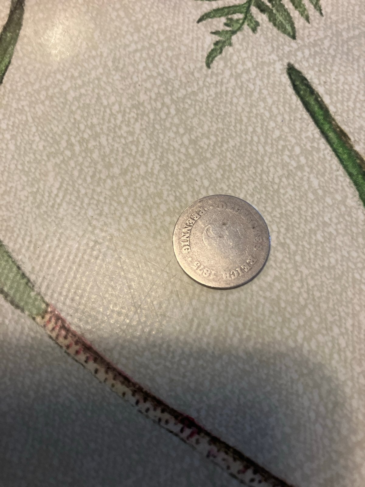 Deutsche reich 1875 pfennig, Verzenden, Duitsland, Losse munt