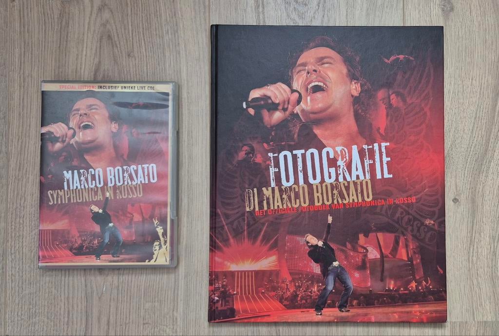 Marco Borsato Fotoboek+dvd Concert Symphonica in Rosso 2006, Alle leeftijden, Ophalen of Verzenden, Zo goed als nieuw, Muziek en Concerten