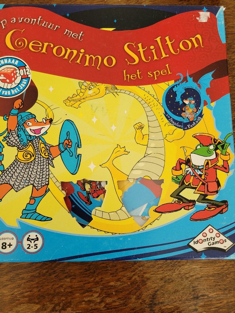 Op avontuur met geronimo stilton, Hobby en Vrije tijd, Gezelschapsspellen | Bordspellen, Ophalen of Verzenden, Gebruikt, Identity Games