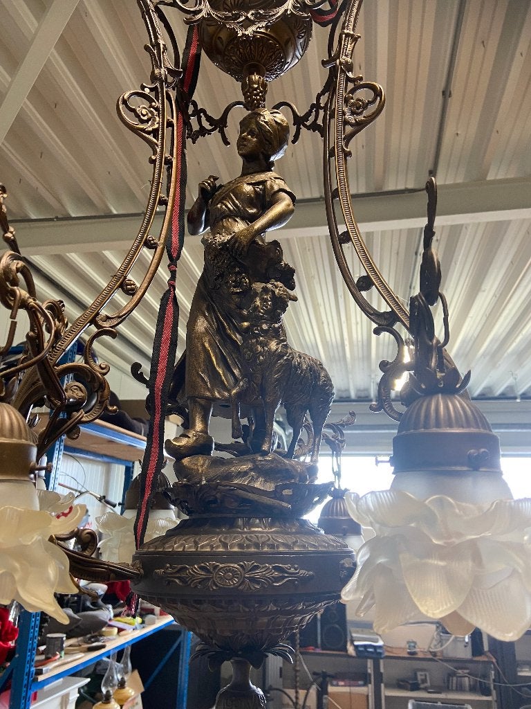 Lamp, Gebruikt, Antiek, Ophalen, E14 (klein)