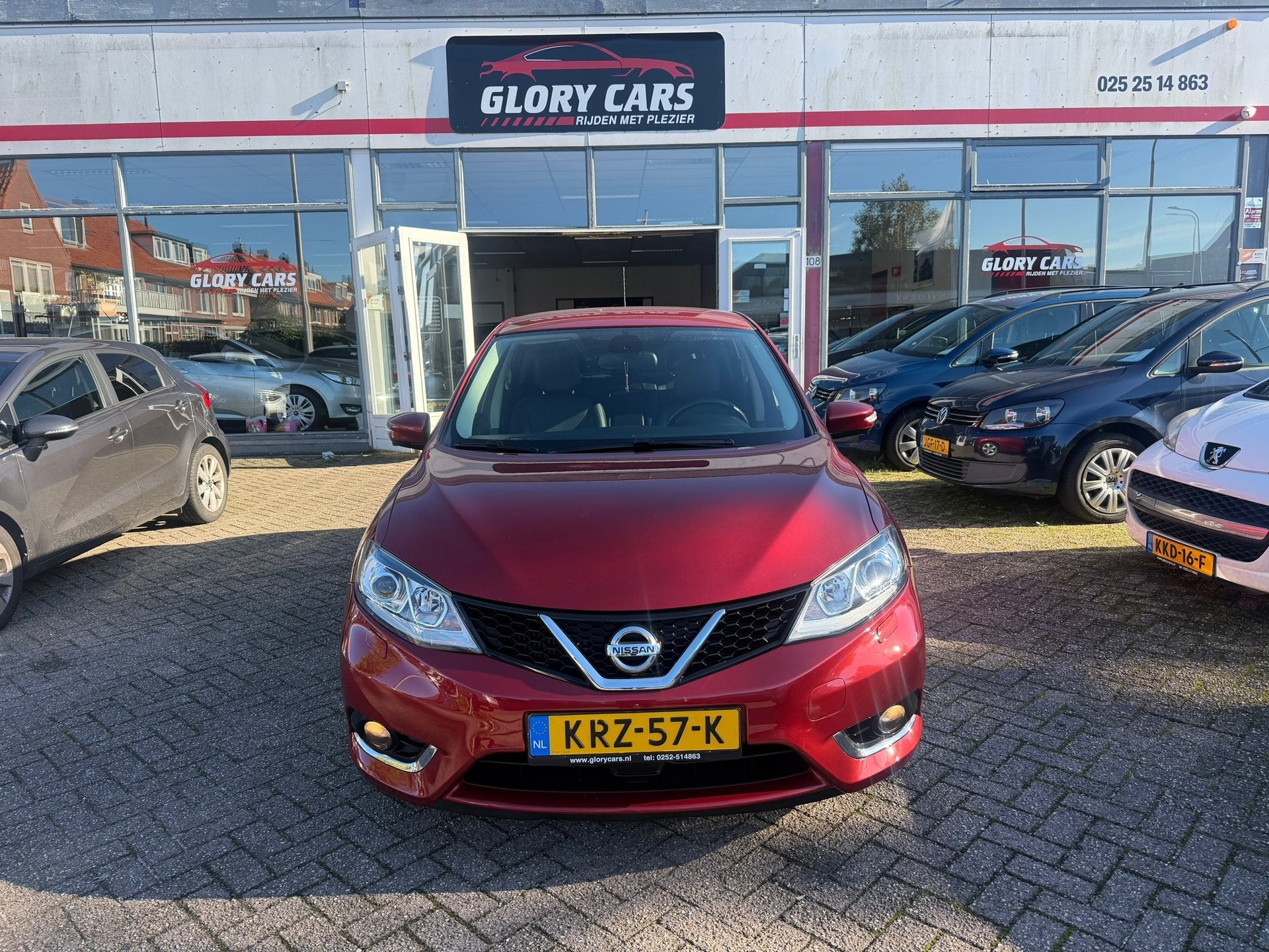Nissan Pulsar 1.2 DIG-T Business AUTOMAAT-NAVI-CAMERA-LEER-C, Auto's, Euro 5, Gebruikt, 4 cilinders, 116 pk