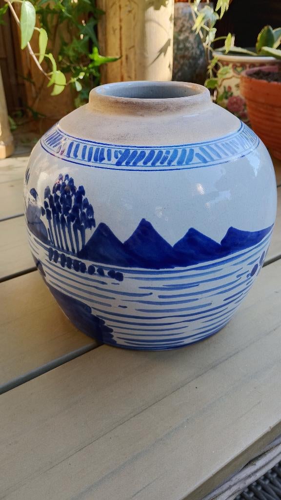 Oude grote Chinese gemberpot, Ophalen of Verzenden