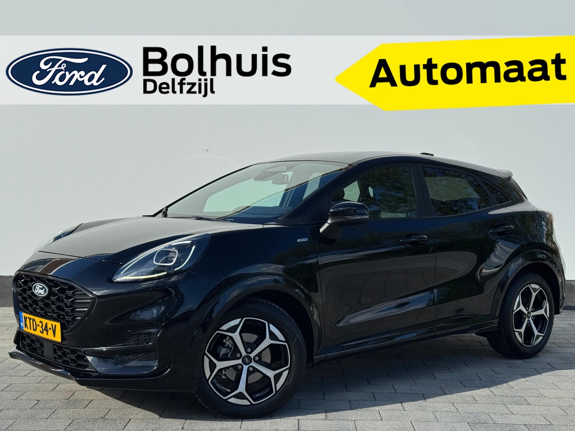 Ford Puma EcoBoost Hybrid 125 pk ST-Line X | Winter Pack | E, 12 maanden, Zwart, Bedrijf, Hybride Elektrisch/Benzine