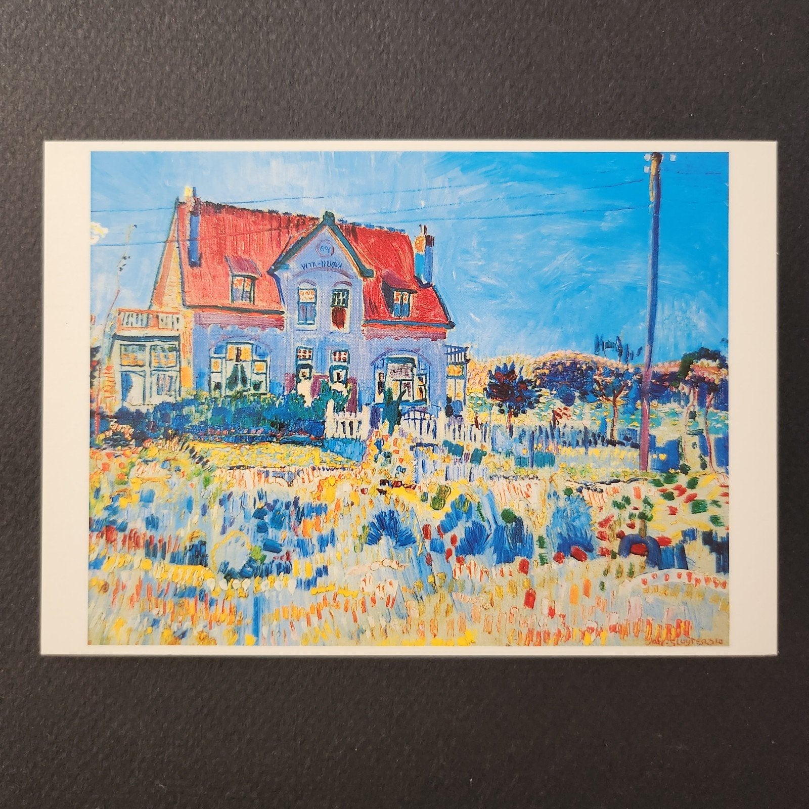A1 Kunstkaart Jan Sluijters - Villa Vita Nuova (1910), Verzenden, 1980 tot heden, Ongelopen, Cultuur en Media