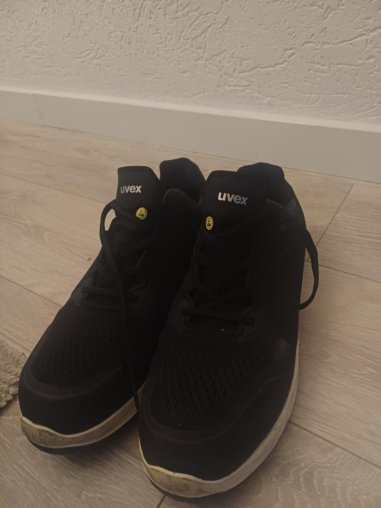Uvex werkschoenen - Zwart, maat 46, Ophalen of Verzenden, Werkschoenen, Gedragen, Uvex