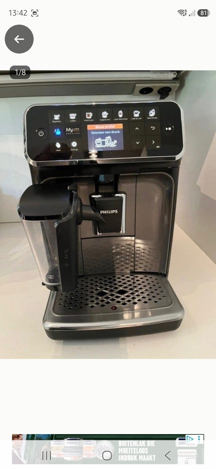 philips latte go 4300, Ophalen, Espresso apparaat