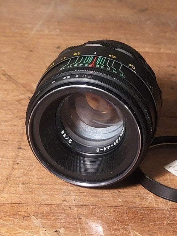 Helios 44-2 58mm f/2 lens - Vintage M42 mount, Audio, Tv en Foto, Fotografie | Lenzen en Objectieven, Ophalen of Verzenden, Gebruikt