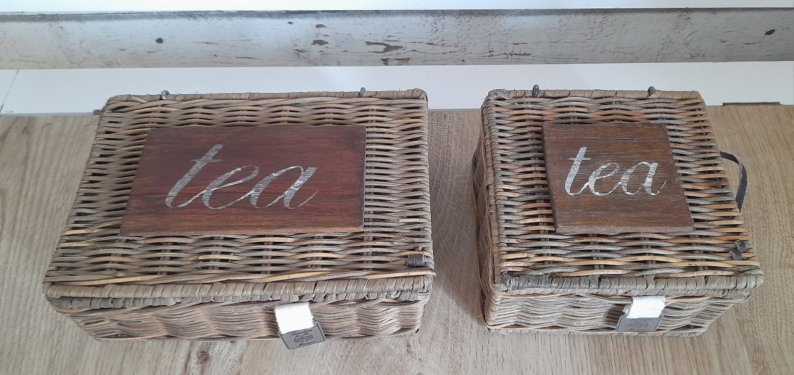 2 rattan theedozen riviera maison, Verzenden