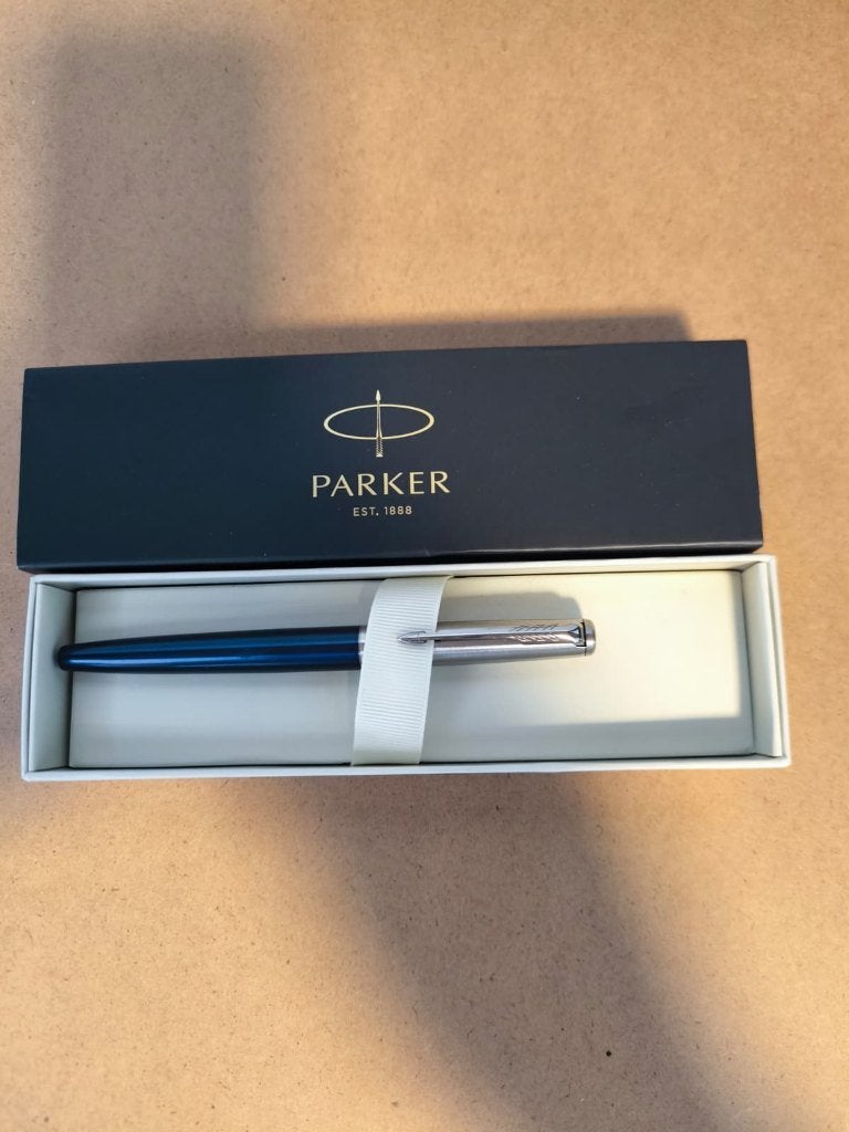 Parker Jotter vulpen - Royal Blue, met geschenkdoos, Parker, Nieuw, Met doosje, Ophalen of Verzenden