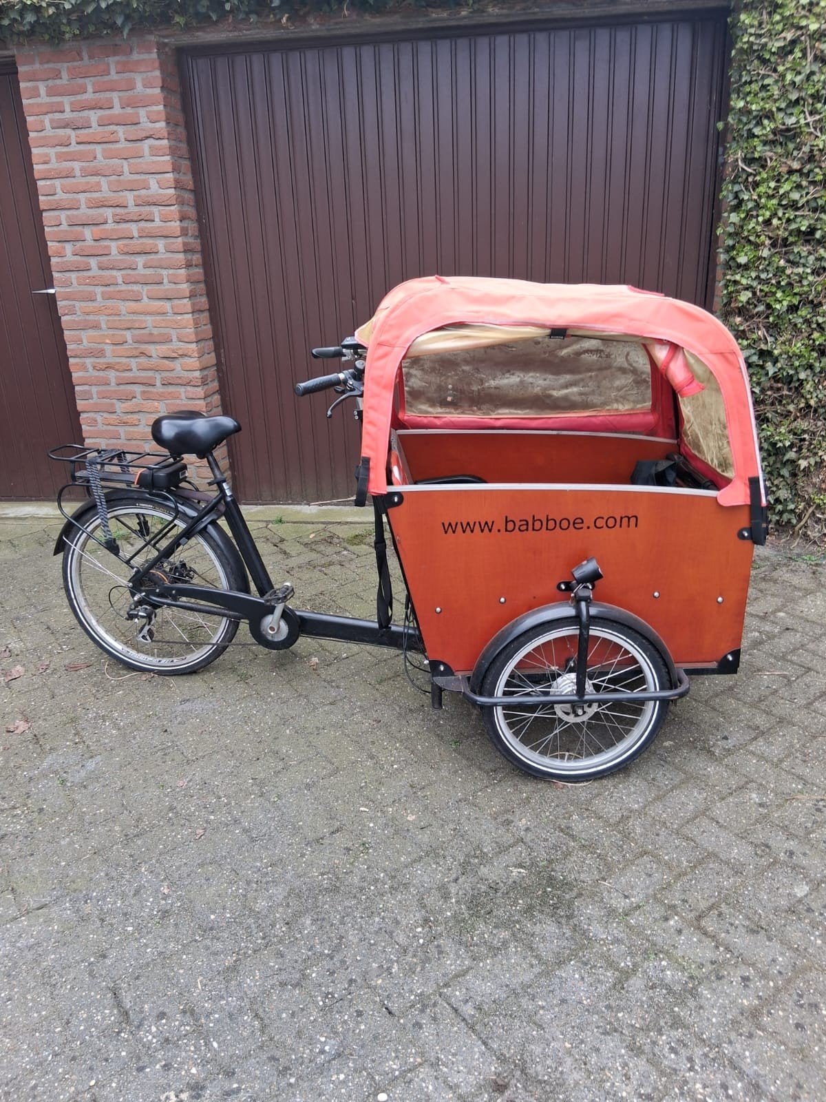 Big Babooe Fiets met kinderstoeltjes, Ophalen, Gebruikt, 4 kinderen of meer