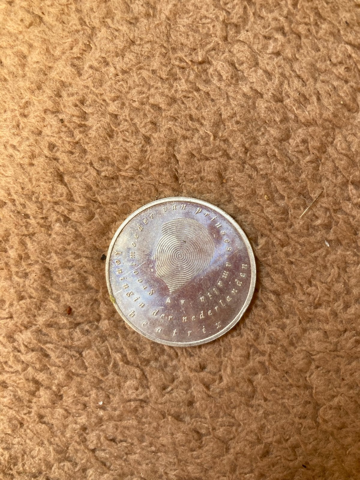 Zilveren 10 Euro Munt Beatrix Geboorte Prinses Amalia 2003, Koningin Beatrix, Zilver, Euro's, Ophalen of Verzenden