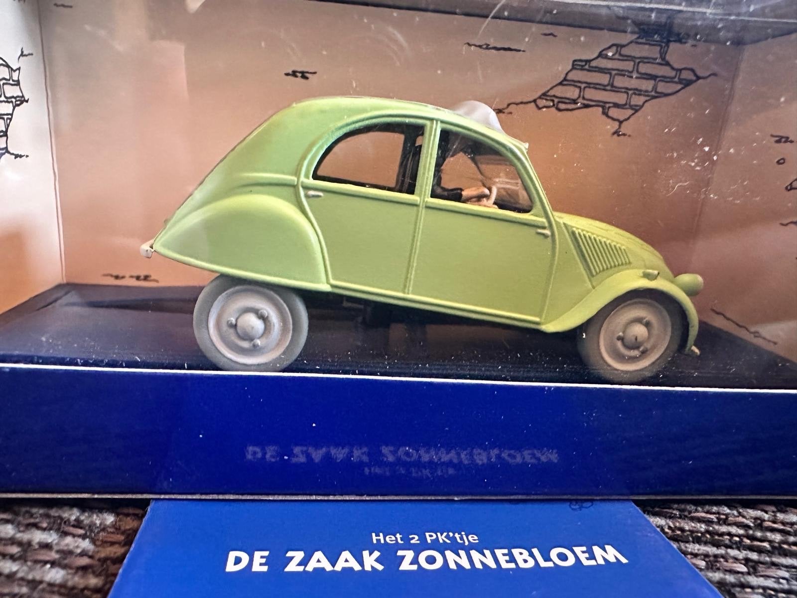 Kuifje De Zaak Zonnebloem 2CV modelauto, Overige merken, Auto, 1:32 tot 1:50, Ophalen of Verzenden