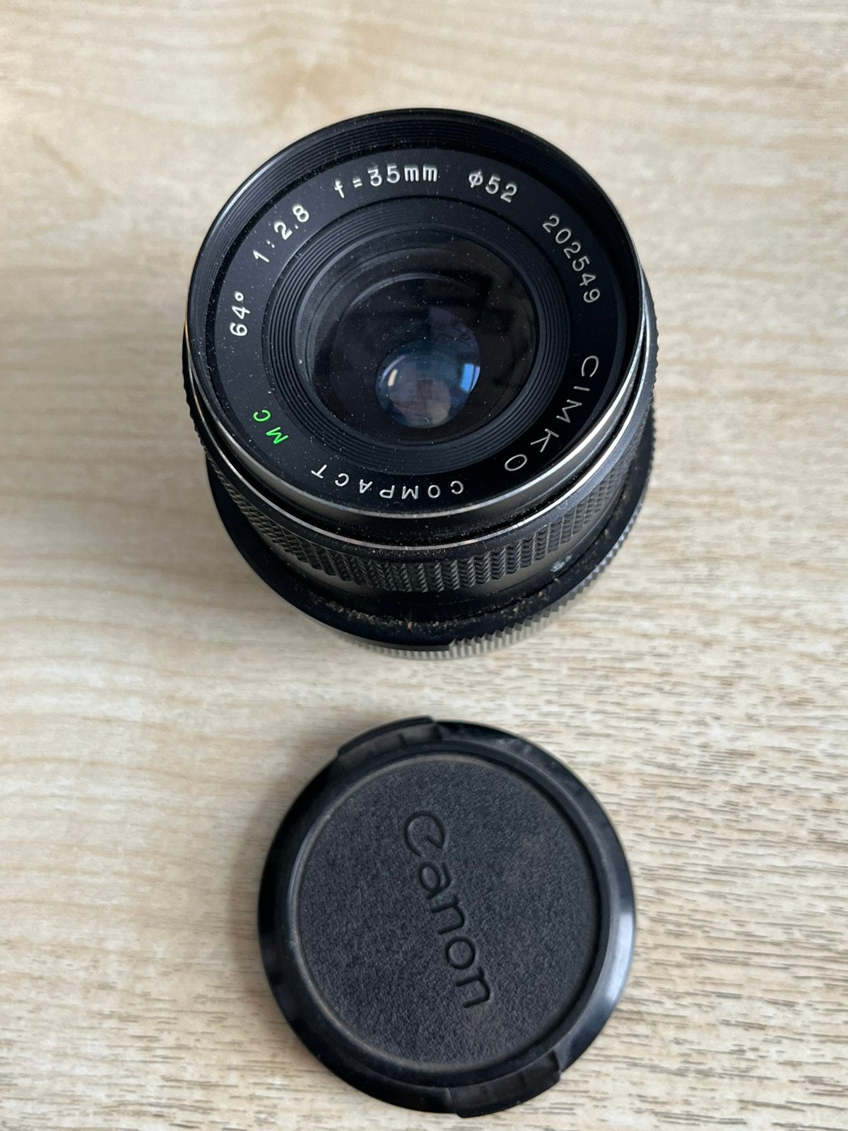 Groothoeklens 64 graden 1:2,8 35mm, Audio, Tv en Foto, Fotografie | Lenzen en Objectieven, Overige merken, Gebruikt, 35 mm, Canon FD