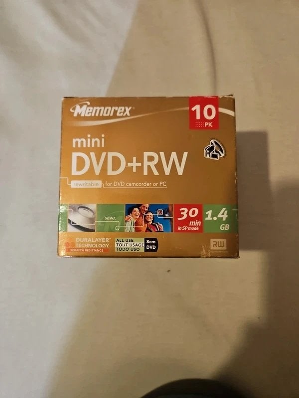 Mini DVD+RW Rewritable media (SEALED), Computers en Software, Beschrijfbare discs, Ophalen of Verzenden, Nieuw, Dvd, Memorex