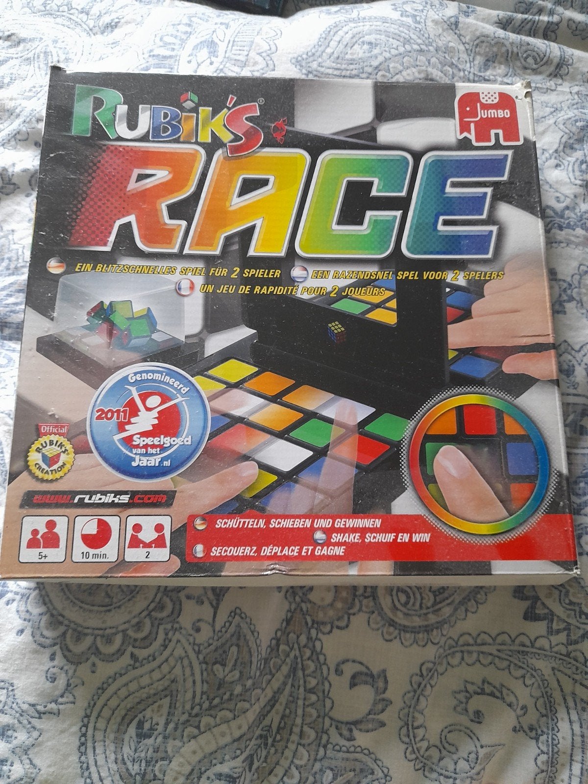 Rubik's Race bordspel  sinterklaas kerst, Een of twee spelers, Ophalen of Verzenden, Zo goed als nieuw, Jumbo