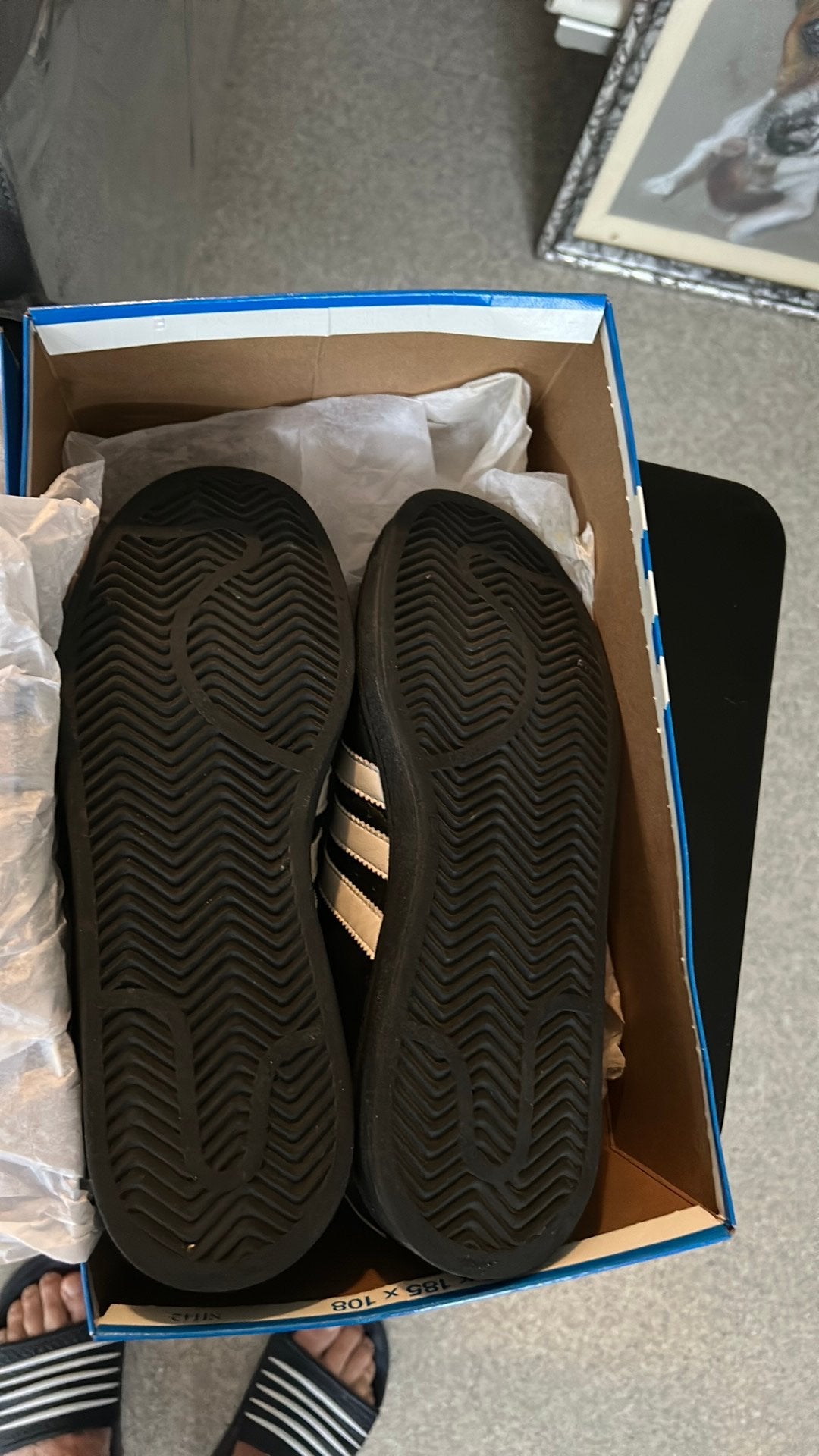 Mooie Adidas superstar zwart wit, Ophalen, Zo goed als nieuw, Wit, Sneakers of Gympen