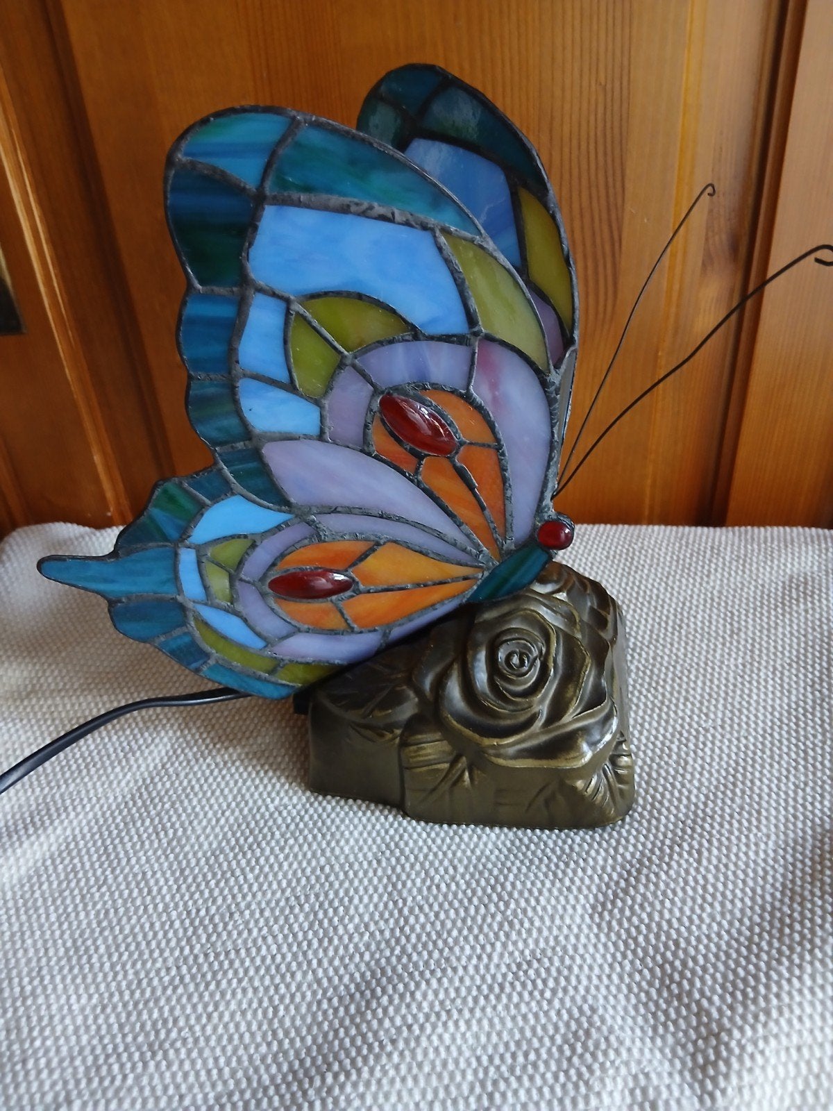 Tiffany Vlinder Lamp, Ophalen of Verzenden