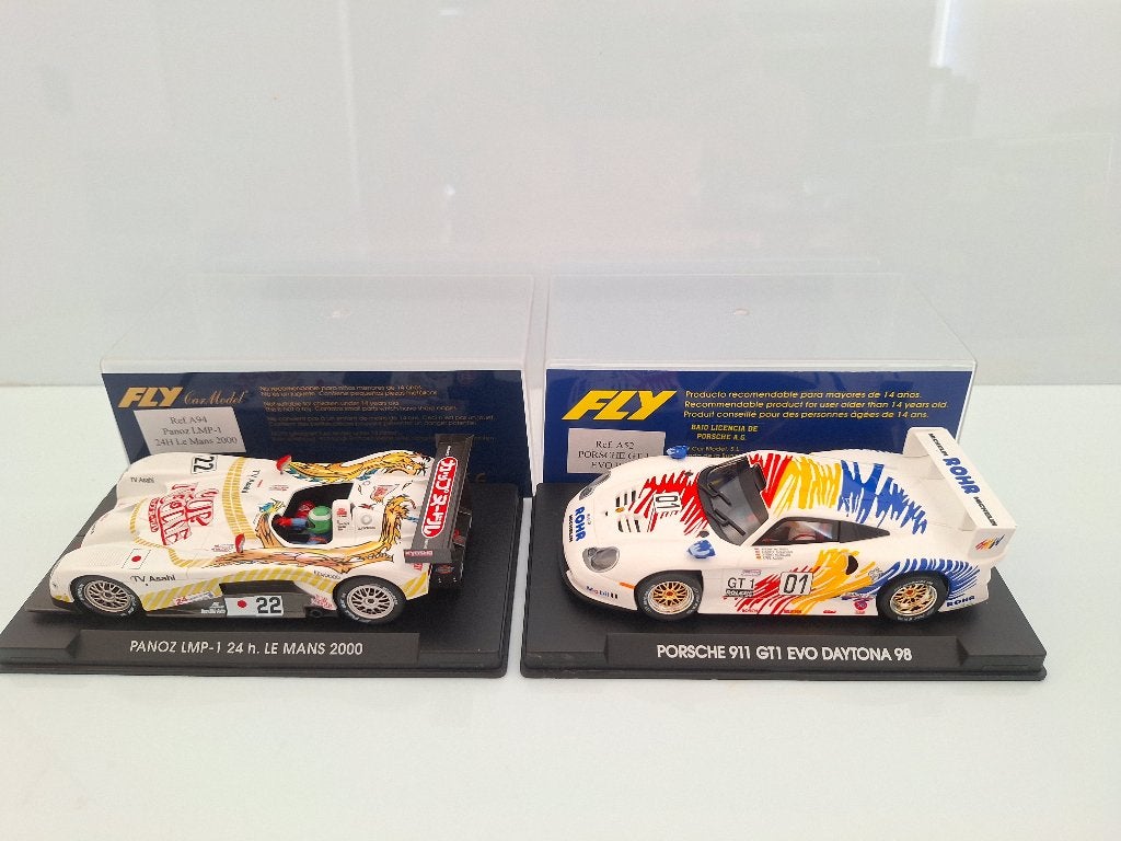 Fly 1 x Panoz 24H Le-Mans 1 x Porsche 911 Gt1 Daytona, Overige merken, Racebaan, Fly, Nieuw