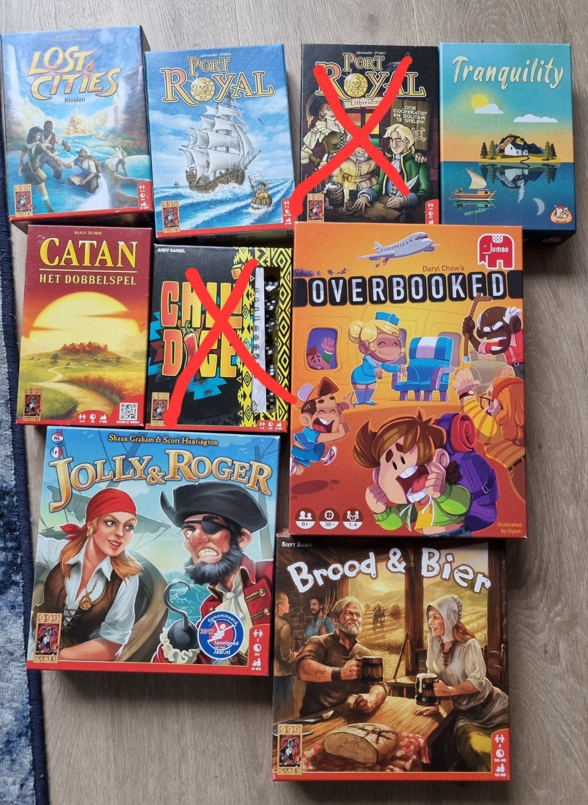 Diverse bordspellen, gezelschapspellen en dobbelspellen, Vijf spelers of meer, Ophalen, Gebruikt, 999 Games, Jumbo, White Goblin Games