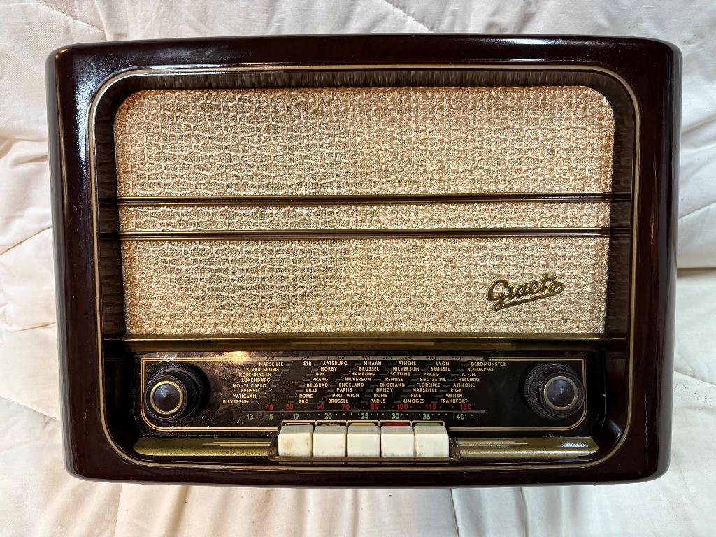 Antieke Graetz radio, omgebouwd naar Bluetooth., Ophalen of Verzenden