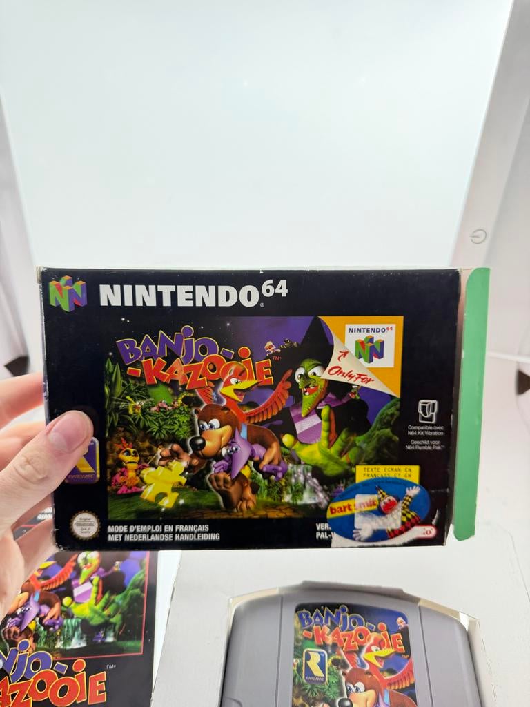 Banjo-Kazooie N64 - Klassieke Avontuur Game, Avontuur en Actie, 1 speler, Ophalen of Verzenden, Zo goed als nieuw