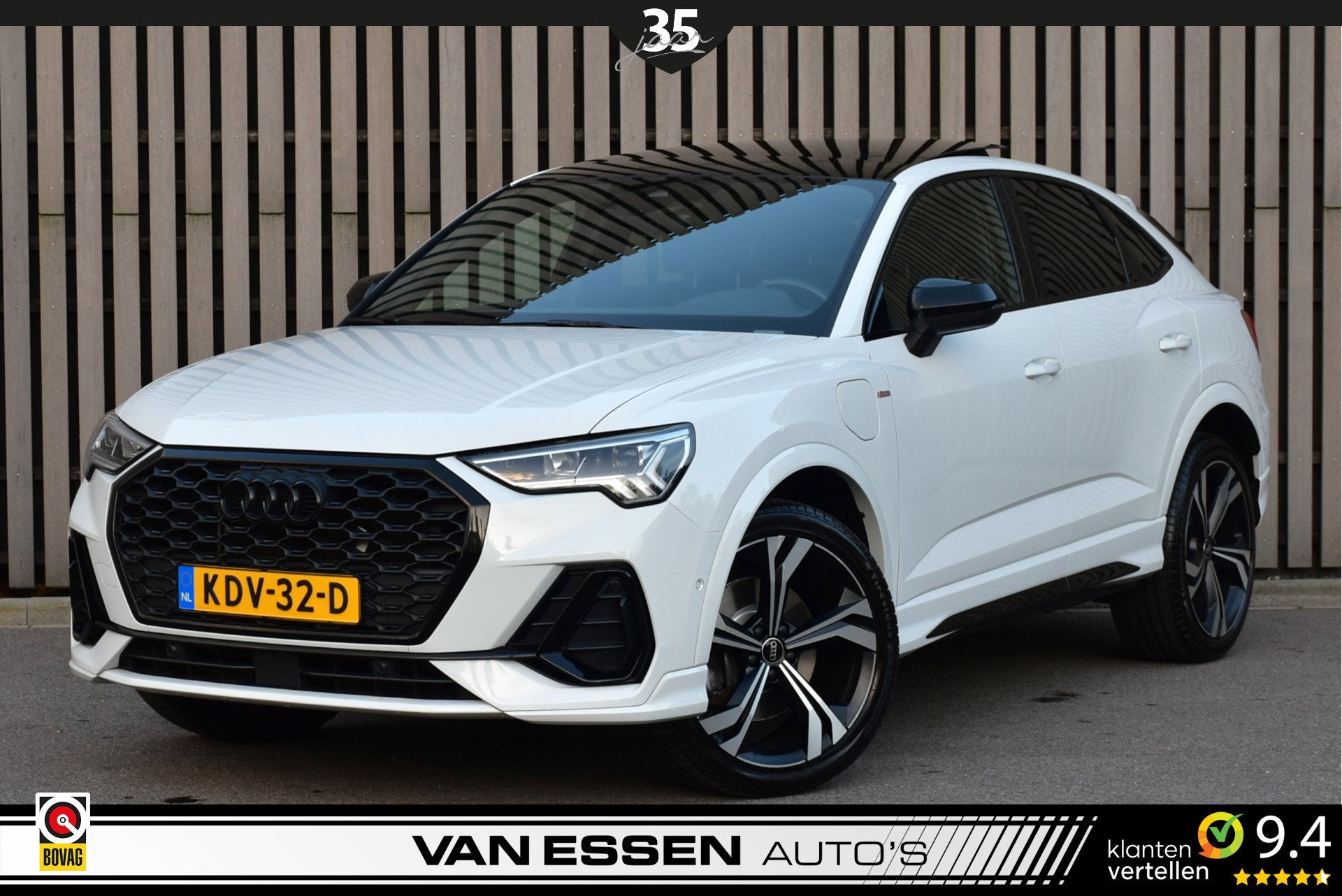 Audi Q3 Sportback 45 TFSI e S Edition Pano Trekhaak ACC Memo, Auto's, Gebruikt, Euro 6, Automatische klimaatregeling, Wit