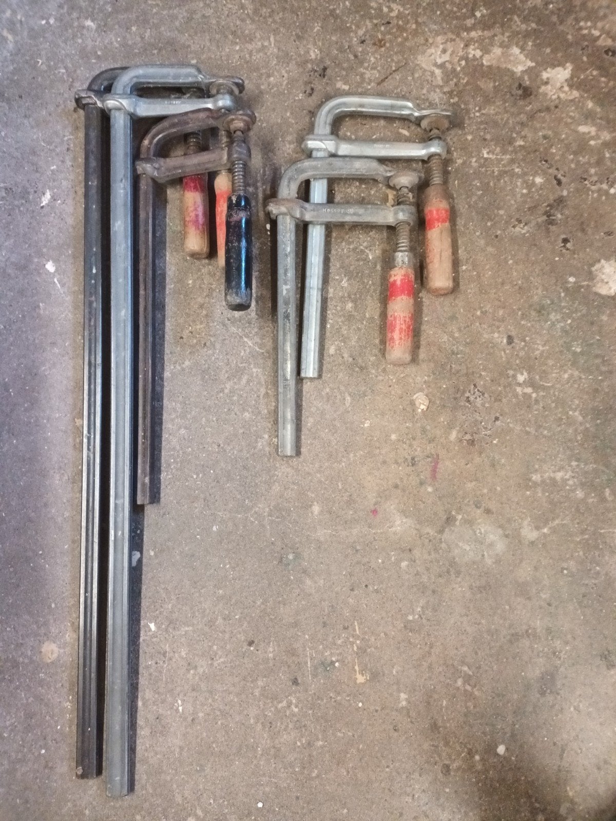 5x Bessey Lijmtangen - 2x 80cm, 1x 40cm, 2x 30cm, Ophalen