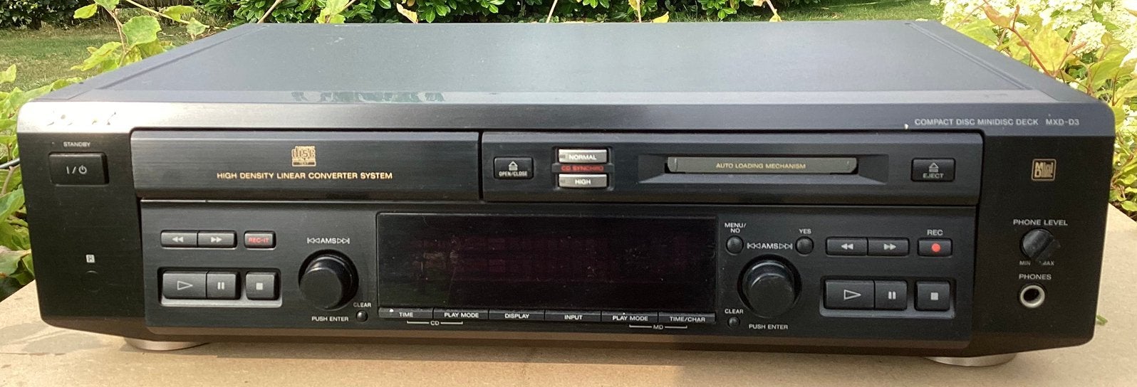 Sony mxd-d3 CD en Minidisc speler, Ophalen, Zo goed als nieuw, Sony