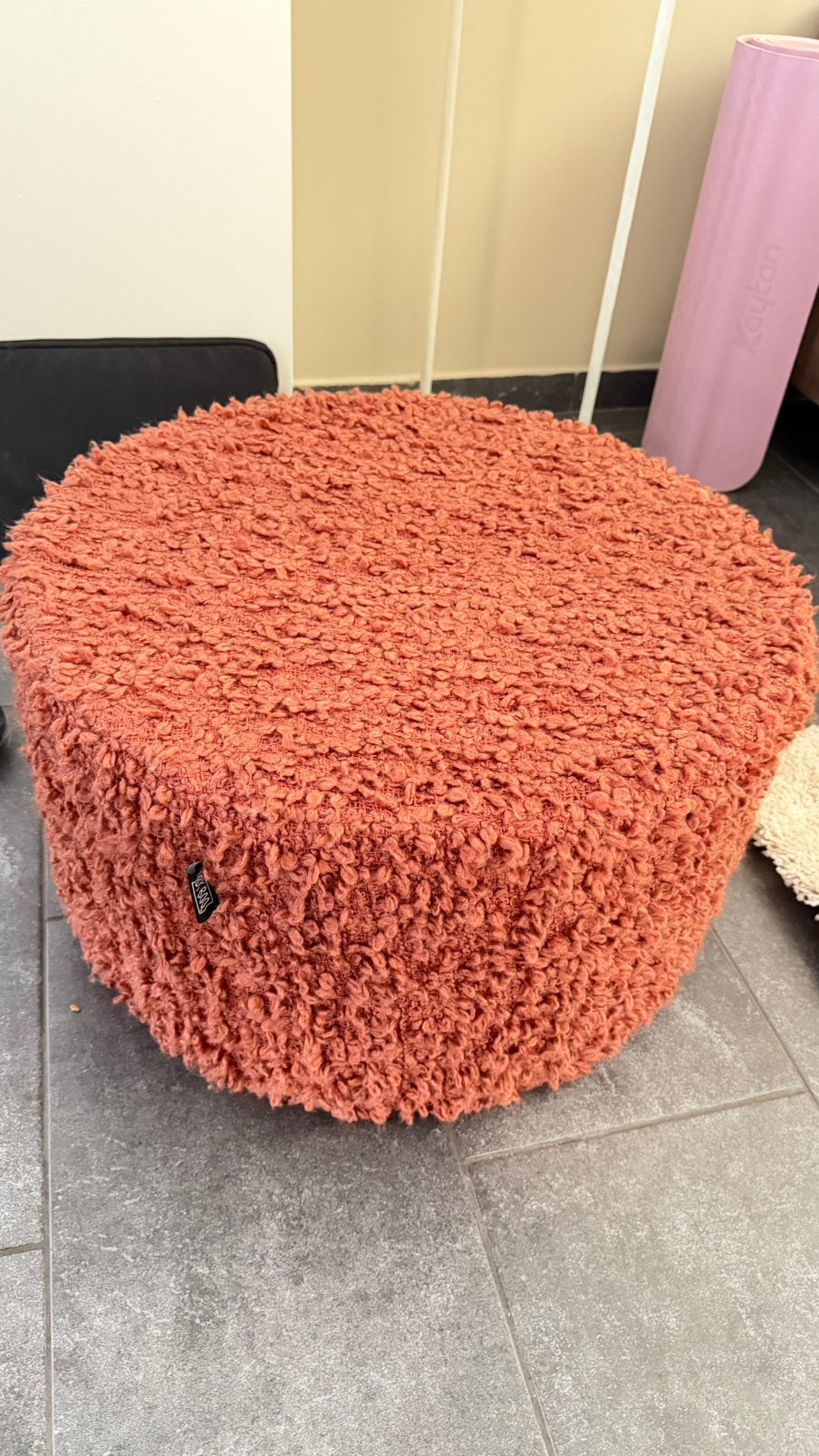 Zitpoef terra, Ophalen, Zo goed als nieuw, Rechthoekig, Minder dan 50 cm