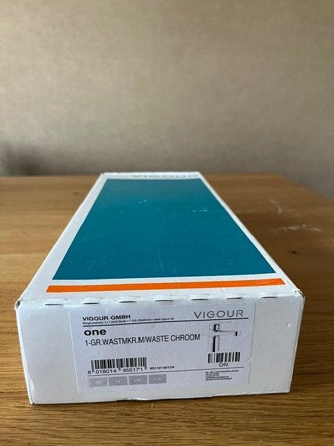 Nieuw in doos: Vigour One wastafelmengkraan chroom, Ophalen of Verzenden, Nieuw, Chroom, Kraan