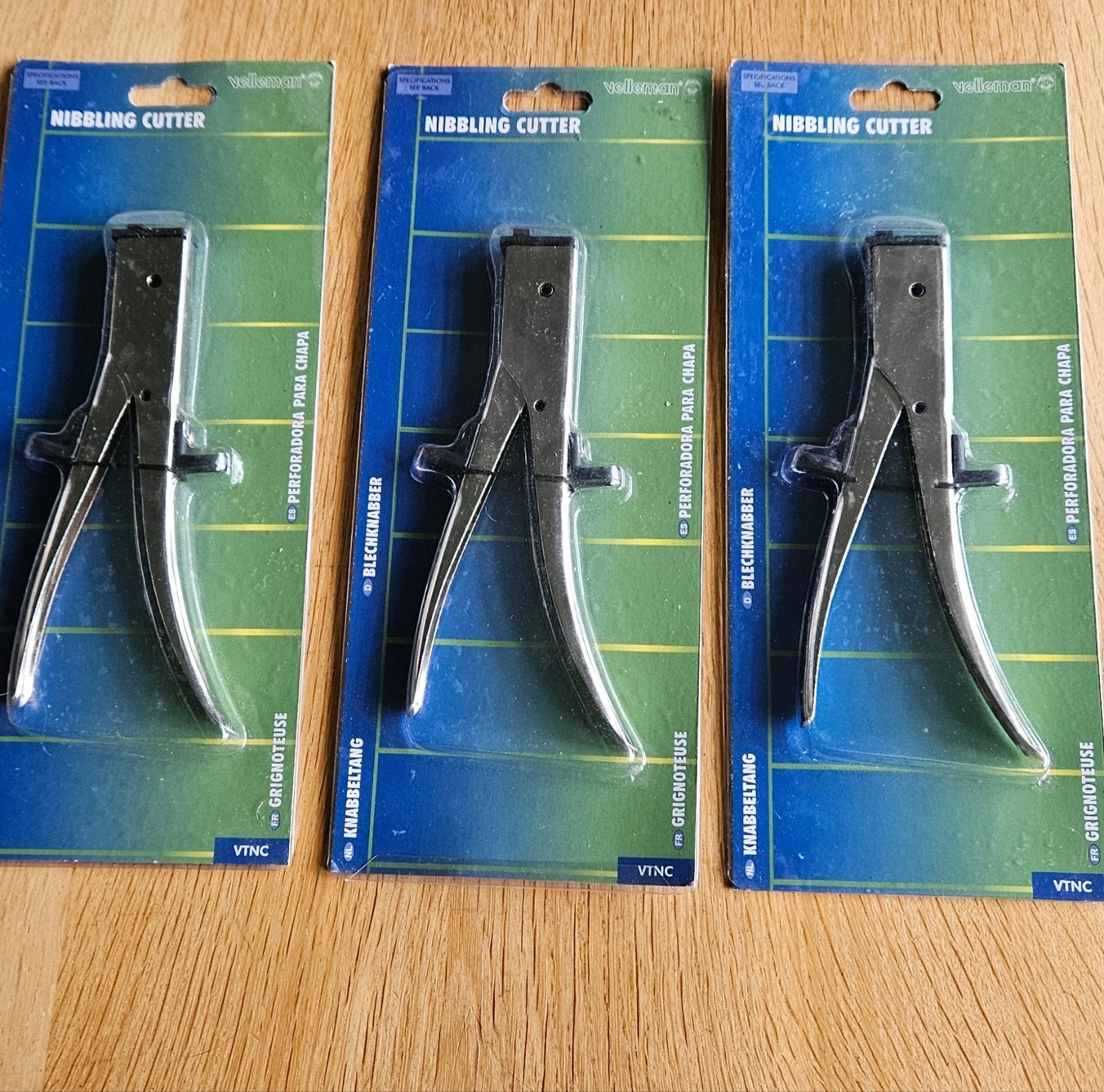 3x nieuwe Velleman VTNC Nibbling Cutter - Knabelschaar, Ophalen of Verzenden, Nieuw, Snijgereedschap, Overige merken