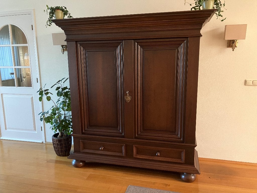 Toogkast donker eiken, Huis en Inrichting, Ophalen, Gebruikt, 150 tot 200 cm, Eikenhout
