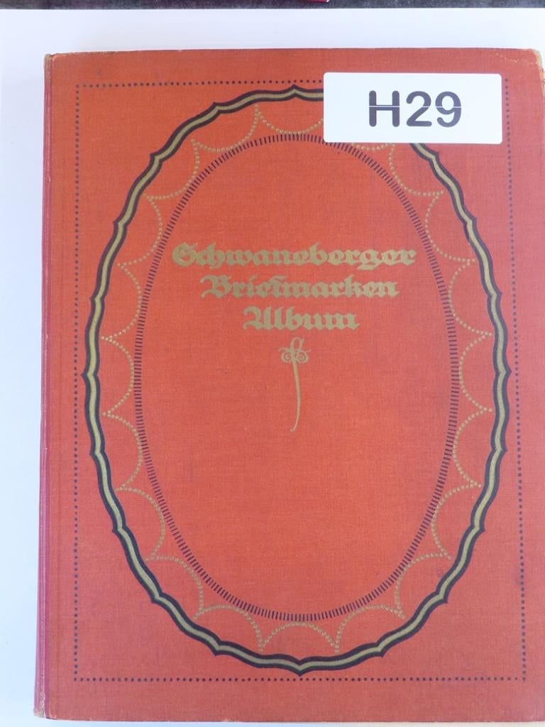 OUD-SCHWANEBERGER-album - aardig kavel - (M121) - 1/4 -, Ophalen of Verzenden, Buitenland