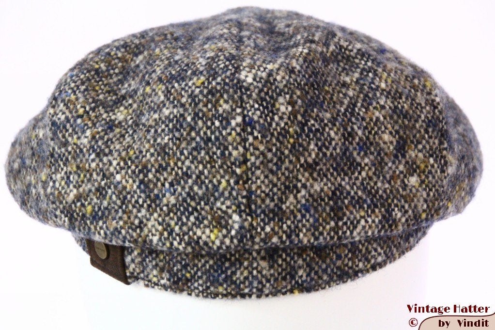 Paperboy pet Stetson beige grijs blauw 56,5 nieuw unisex, 56 of 57 cm (M, 7 of 7⅛ inch), Stetson, Nieuw, Ophalen of Verzenden