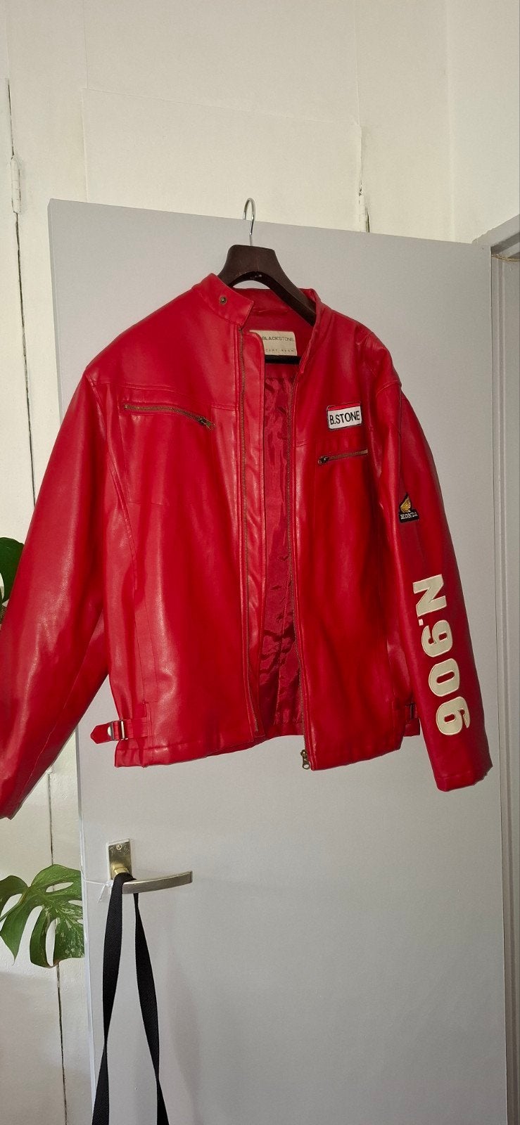 Blackstone Honda vintage jas rits nagekeken worden, Ophalen of Verzenden, Gedragen
