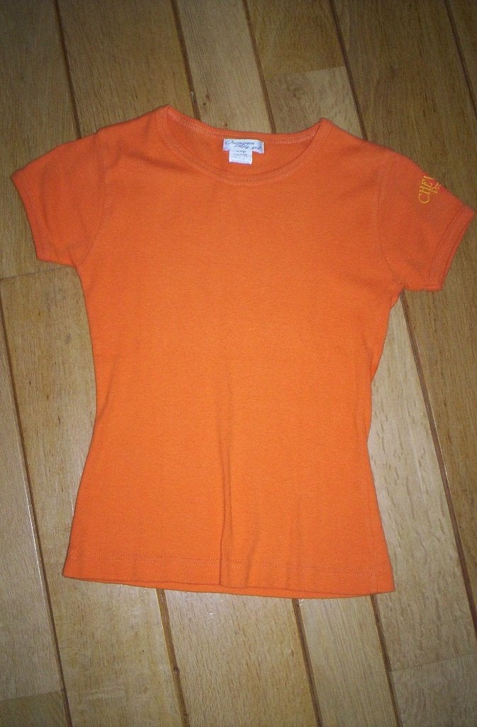 CHEVIGNON t- shirt oranje maat 152, Ophalen of Verzenden, Zo goed als nieuw, Meisje, Shirt of Longsleeve